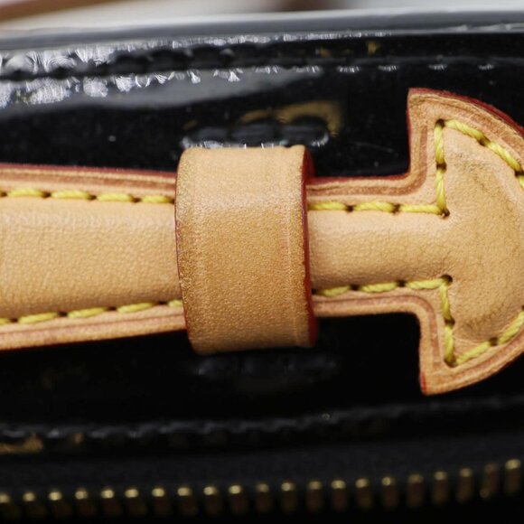 LOUIS VUITTON  Santa Monica Monogram Vernis Leather Shoulder Bag Black - Picture 13 of 16